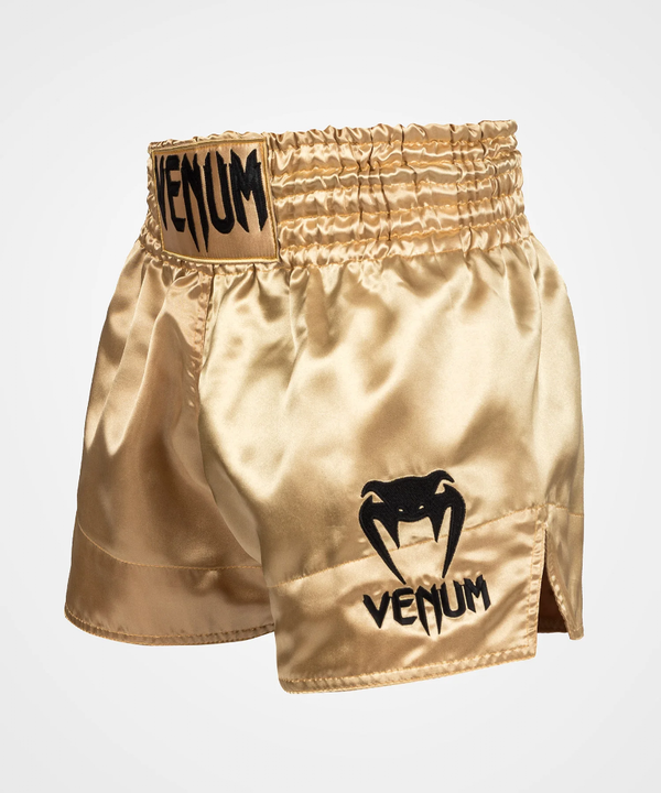 VE-03813-449-L-Venum Classic Muay Thai Shorts - Gold/Black