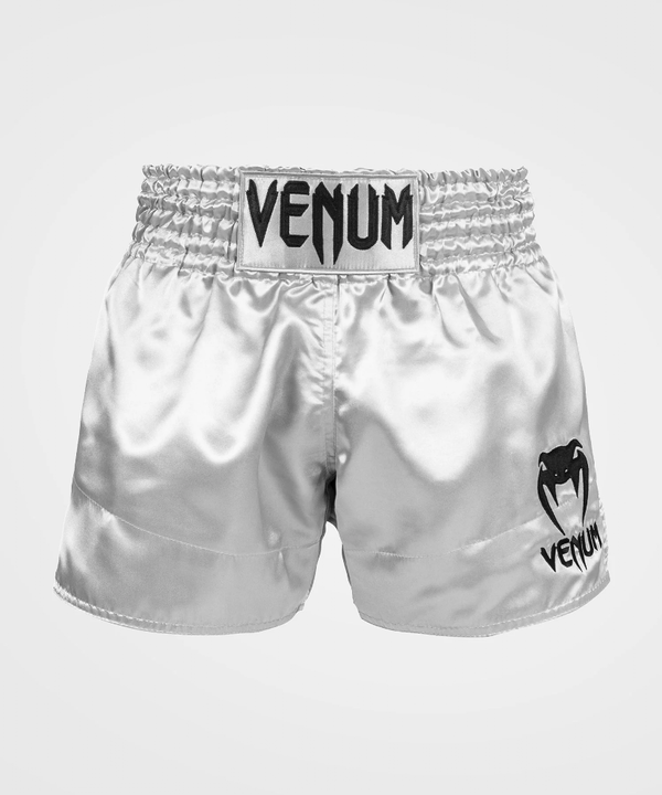 VE-03813-451-XL-Venum Classic Muay Thai Shorts - Silver/Black