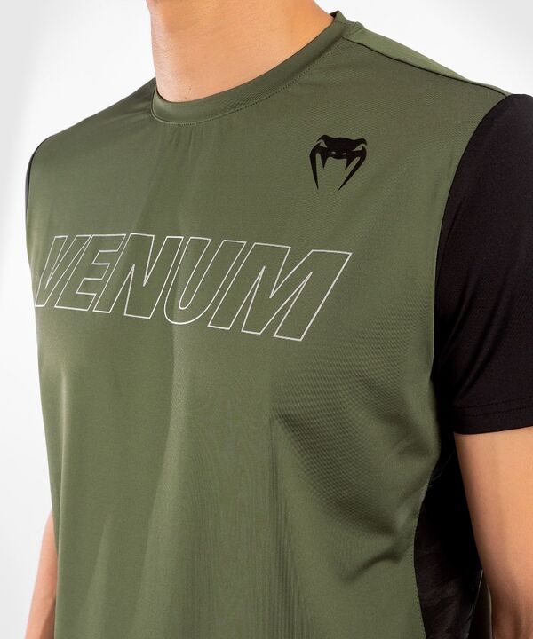 VE-04262-578-S-Venum Classic Evo Dry Tech T-shirt - Khaki/Silver - S