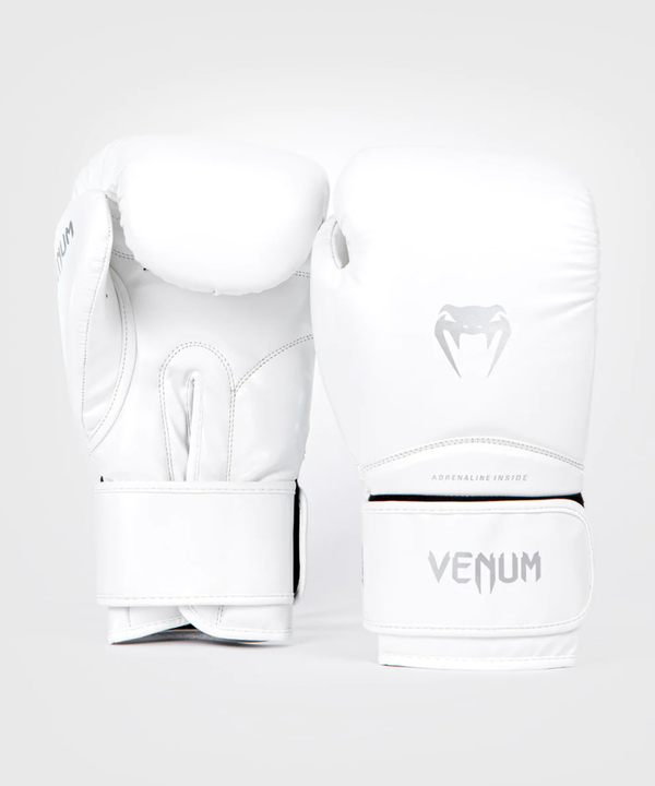 VE-05105-224-14OZ-Venum Contender 1.5 Boxing Gloves - White/Silver