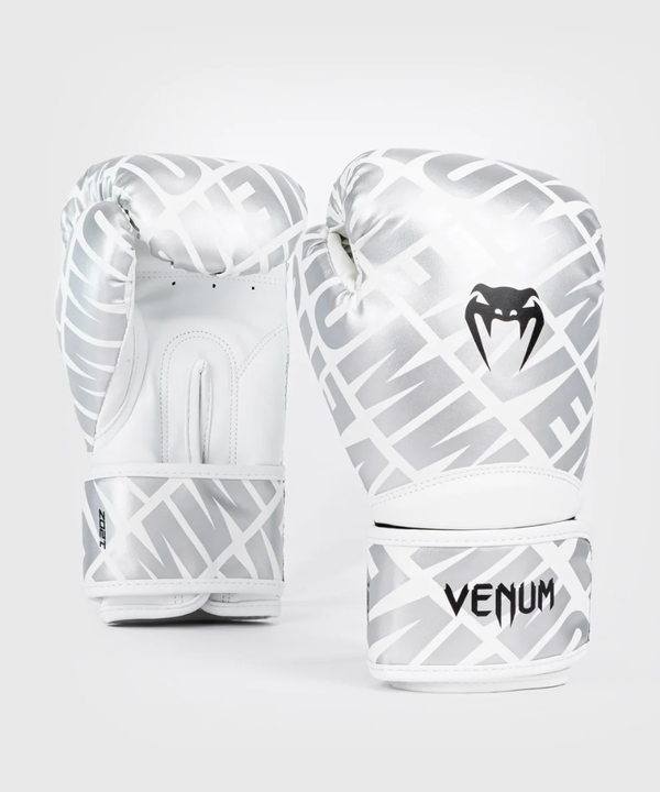 VE-05106-224-14OZ-Venum Contender 1.5 XT Boxing Gloves White/Silver