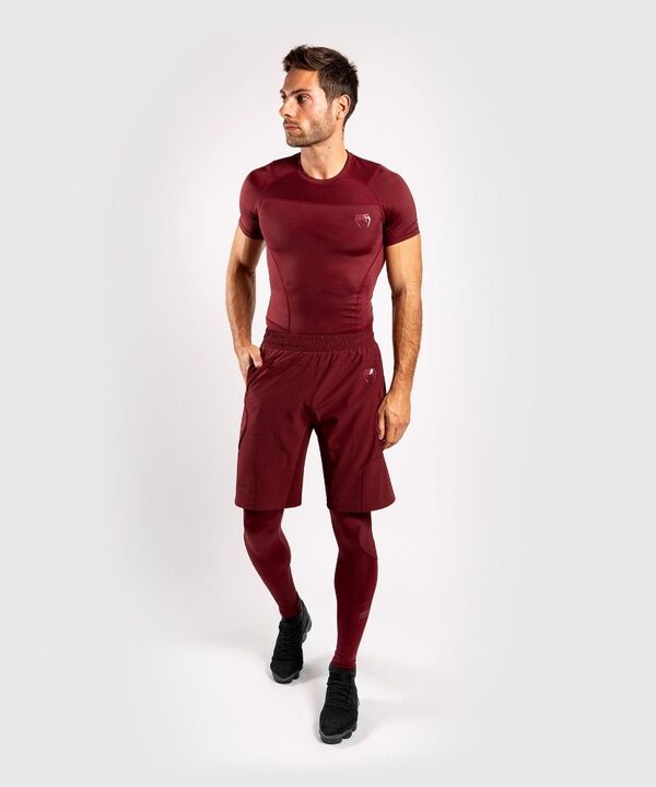 VE-03792-050-S-Venum G-Fit Rashguard Short Sleeves - Burgundy