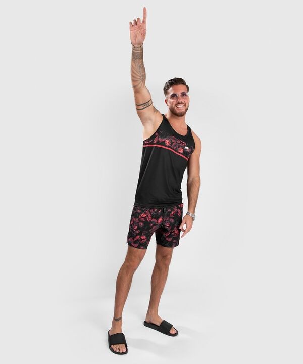 VE--04645-003-M-Venum Bali Jungle Dry Tech Tank Top - Red