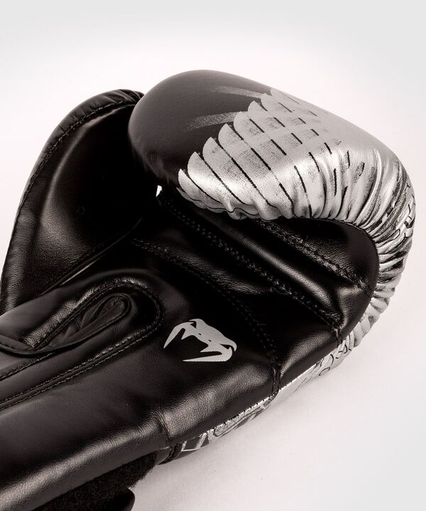 VE-04350-108-4OZ-Venum YKZ21 Boxing Gloves - For Kids - Black/White - 4 Oz