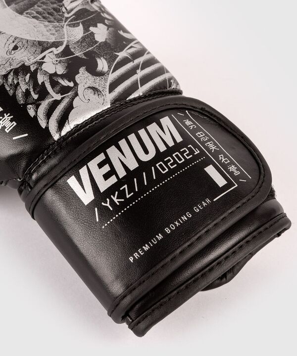 VE-04350-108-4OZ-Venum YKZ21 Boxing Gloves - For Kids - Black/White - 4 Oz