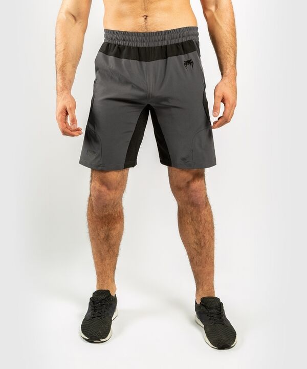 VE-03728-203-XL-Venum G-Fit Training Shorts - Grey/Black