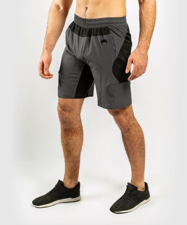 VE-03728-203-XL-Venum G-Fit Training Shorts - Grey/Black