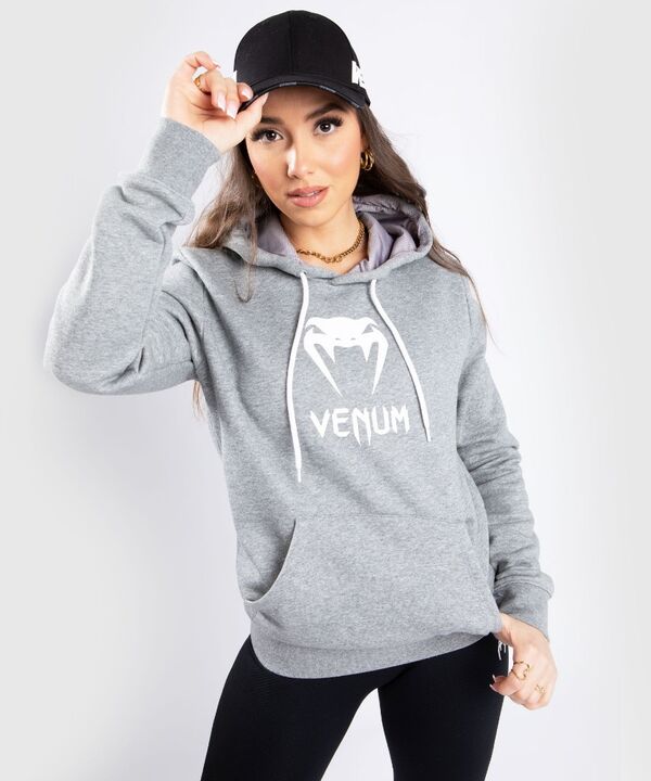 VE-04596-031-L-Venum Classic Hoodie - For Women - Light Heather Grey - L