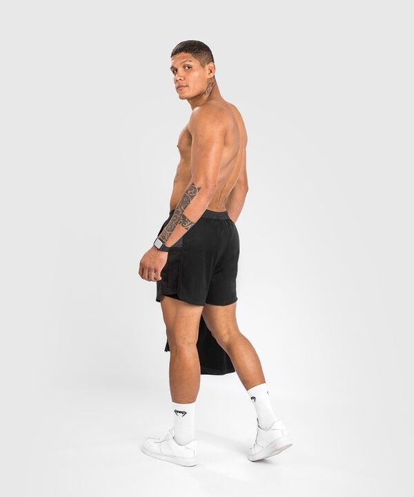 VE-04780-109-XL-Venum Biomecha 2-In-1 Training Shorts - Black/Grey - XL