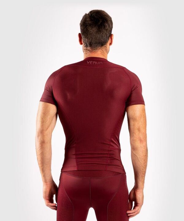 VE-03792-050-S-Venum G-Fit Rashguard Short Sleeves - Burgundy