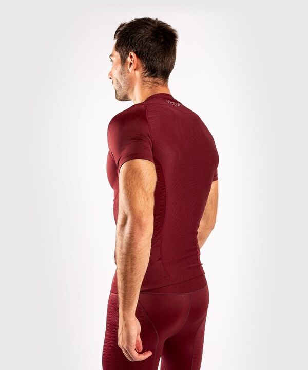 VE-03792-050-S-Venum G-Fit Rashguard Short Sleeves - Burgundy