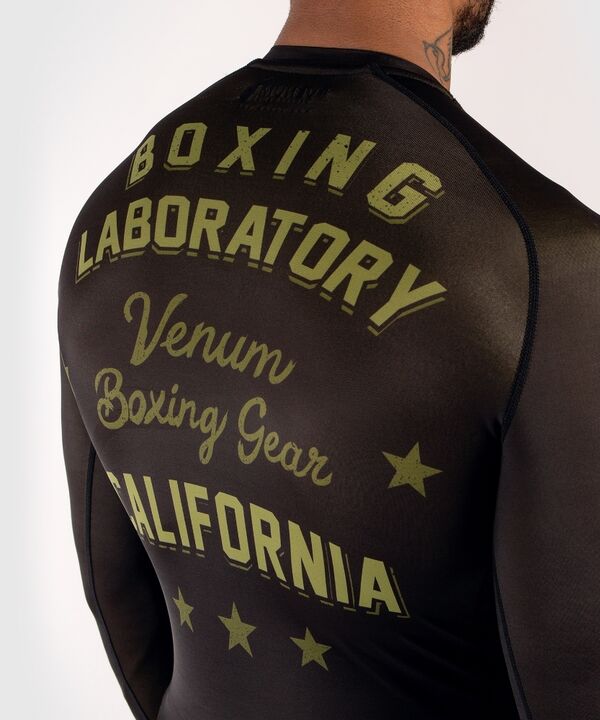 VE-03994-539-S-Venum Boxing Lab Rashguard ong sleeves - Black/Green