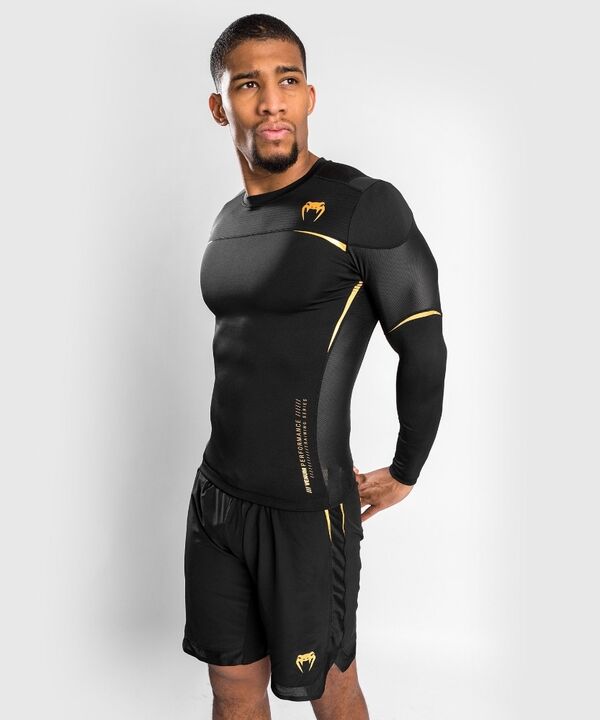 VE-04307-126-XL-Venum Tempest 2.0 Rashguard Long Sleeves &#226;&euro;&#8220; Black/Gold - XL