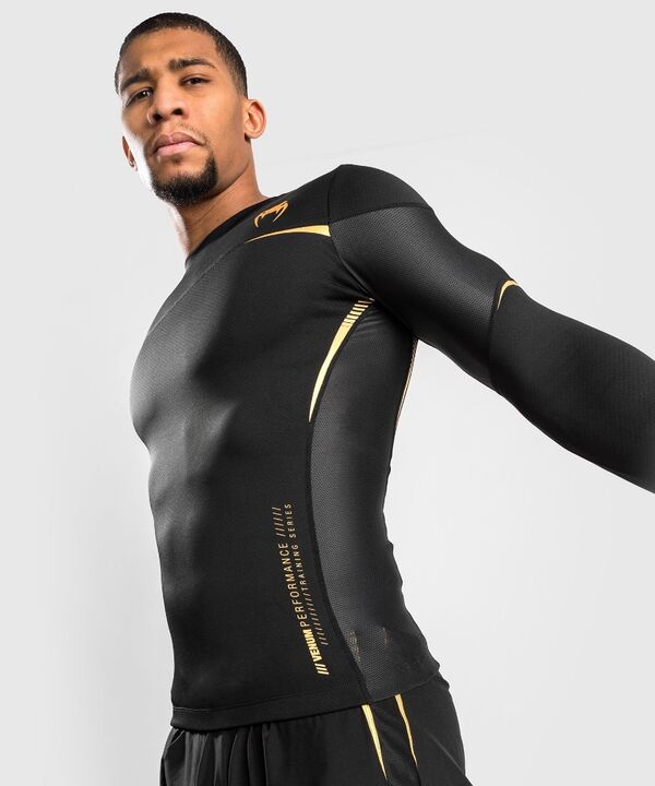 VE-04307-126-XL-Venum Tempest 2.0 Rashguard Long Sleeves &#226;&euro;&#8220; Black/Gold - XL