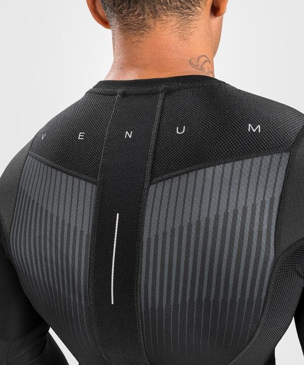 VE-04778-109-S-Venum Biomecha Rashguard Long Sleeves - Black/Grey - S