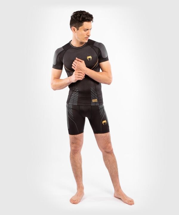 VE-04292-126-S-Venum Athletics Vale Tudo Shorts- Black/Gold