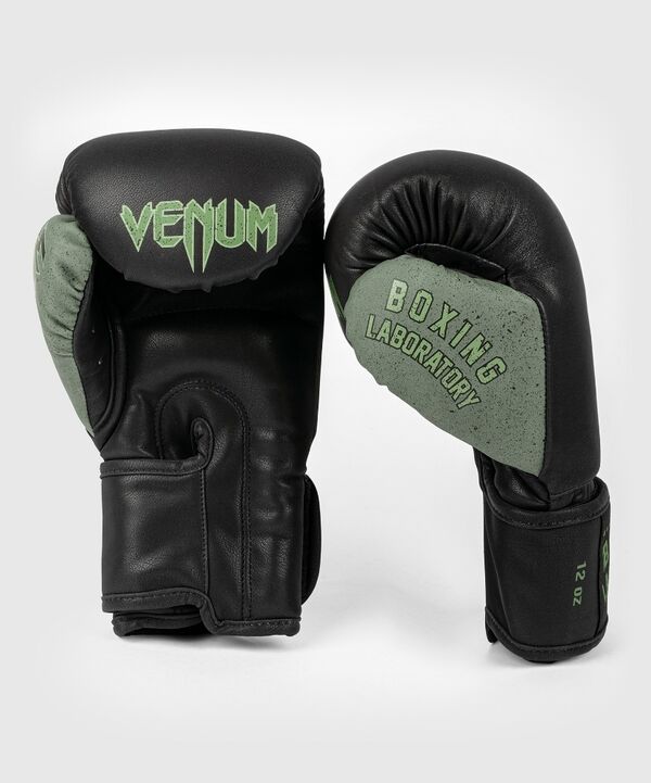 VE-03986-539-16OZ-Venum Boxing Lab Gloves - Black/Green