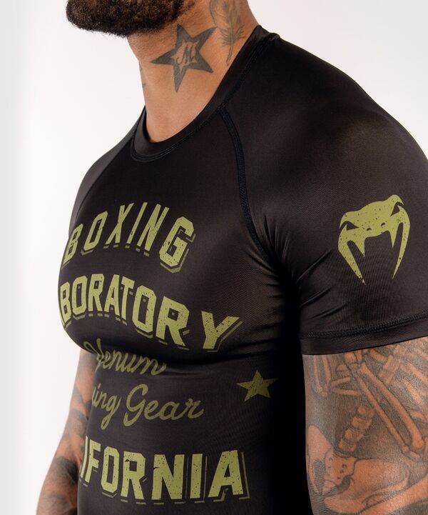 VE-03995-539-S-Venum Boxing Lab Rashguard hort sleeves - Black/Green