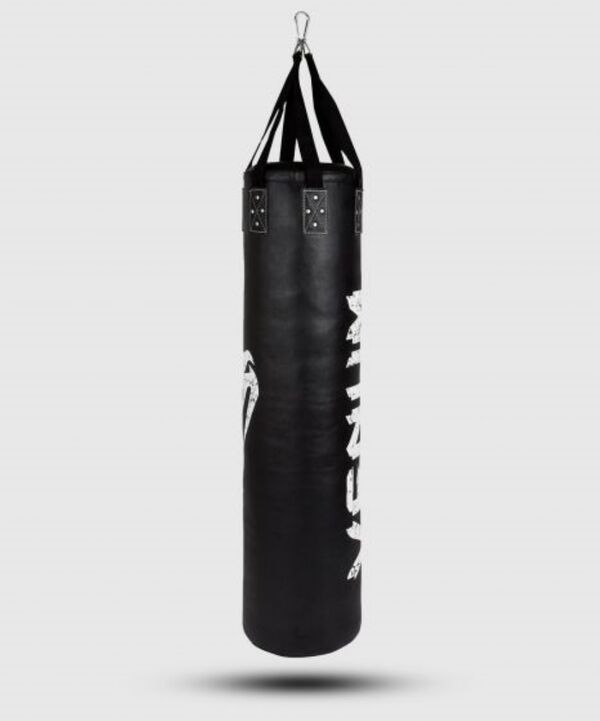 VE-04198-108-130-Venum Challenger Heavy bag + Ceiling Hook - Black/White - Filled - 130cm