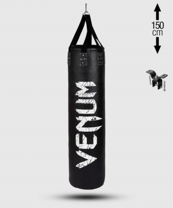 VE-04198-108-150-Venum Challenger Heavy bag + Ceiling Hook - Black/White - Filled - 150cm
