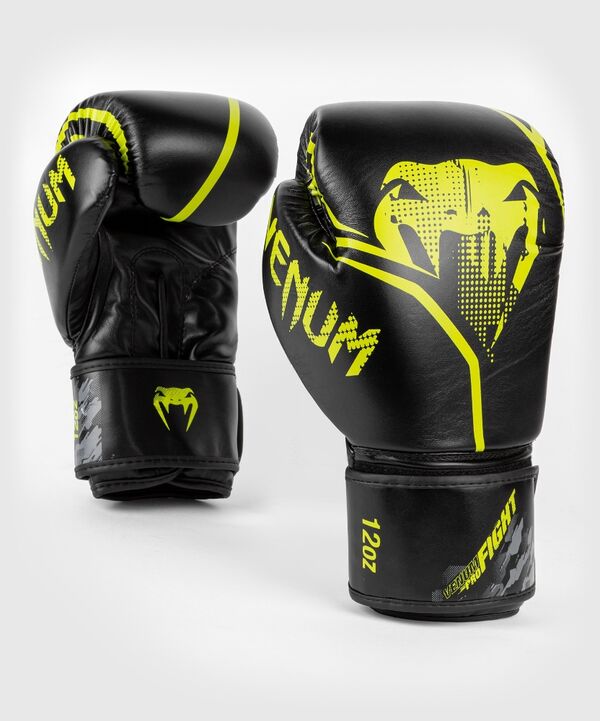 VE-04200-116-10-Venum Contender 1.2 Boxing Gloves - Black/Yellow