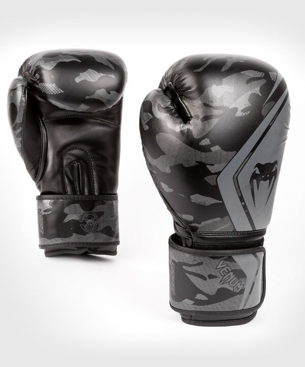 VE-03928-114-8OZ-Venum Defender Contender 2.0 Boxing Gloves - Black/Black