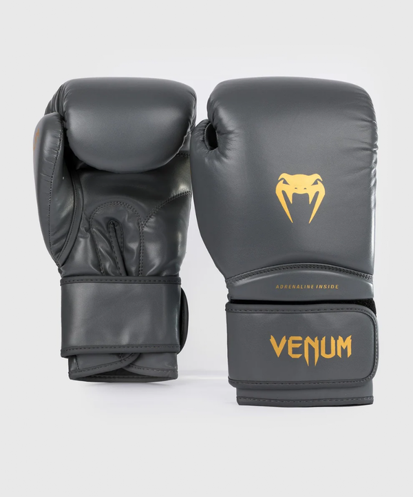VE-05105-622-16OZ-Venum Contender 1.5 Boxing Gloves - Grey/Gold