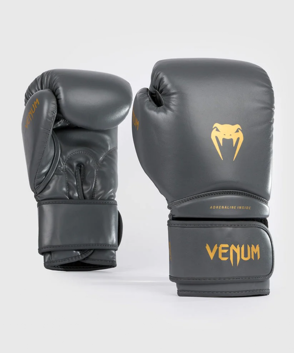 VE-05105-622-10OZ-Venum Contender 1.5 Boxing Gloves - Grey/Gold