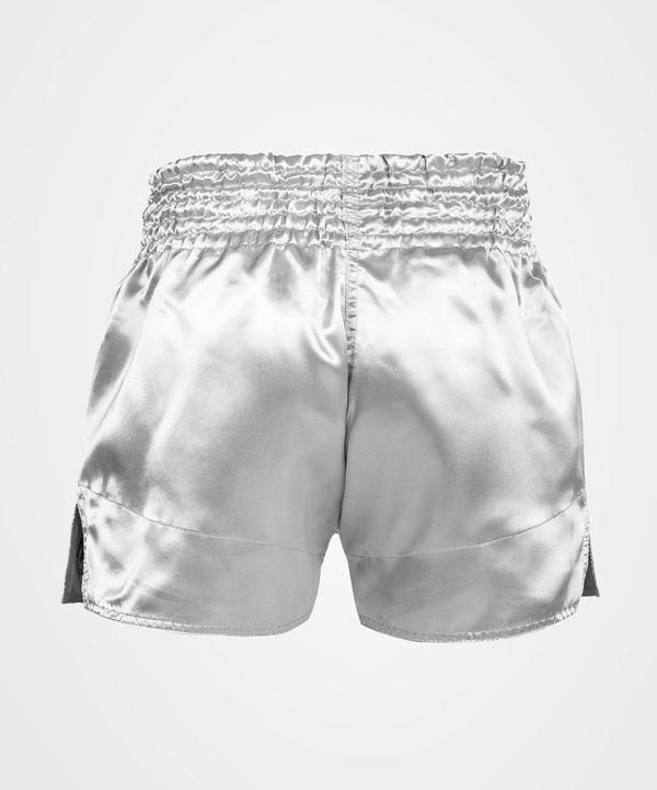 VE-03813-451-L-Venum Classic Muay Thai Shorts - Silver/Black