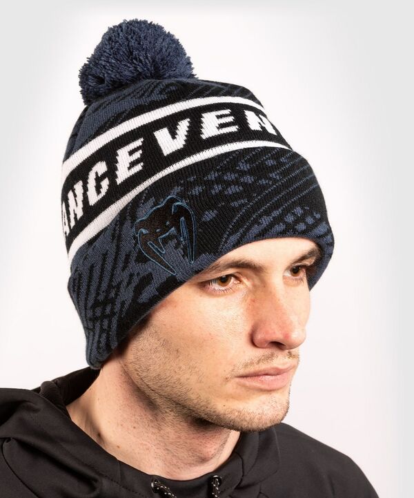 VE-03837-414-Venum Performance Beanie - Navy Blue/White