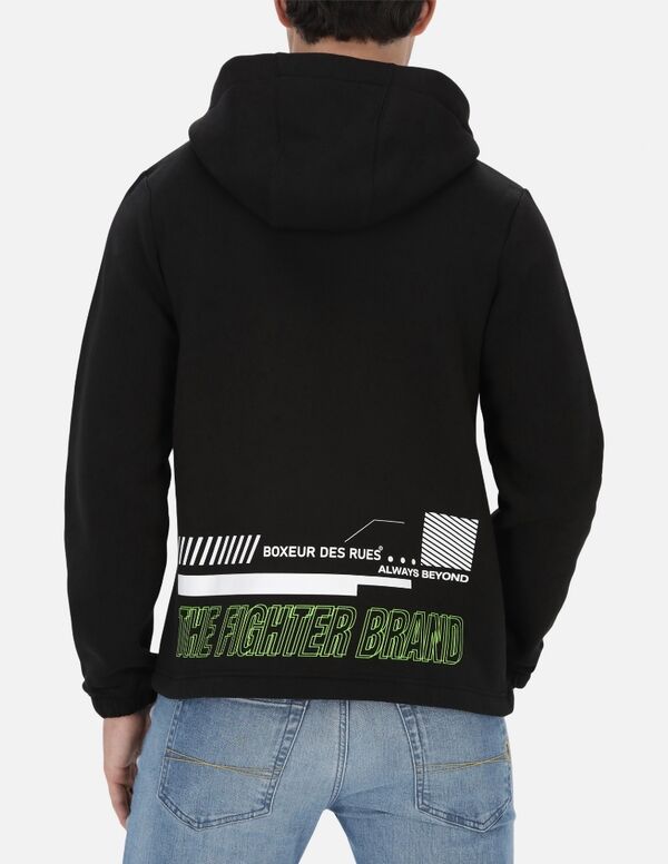 BXM0400189ASBK-XXL-Hoodie Plus Rib Turtleneck