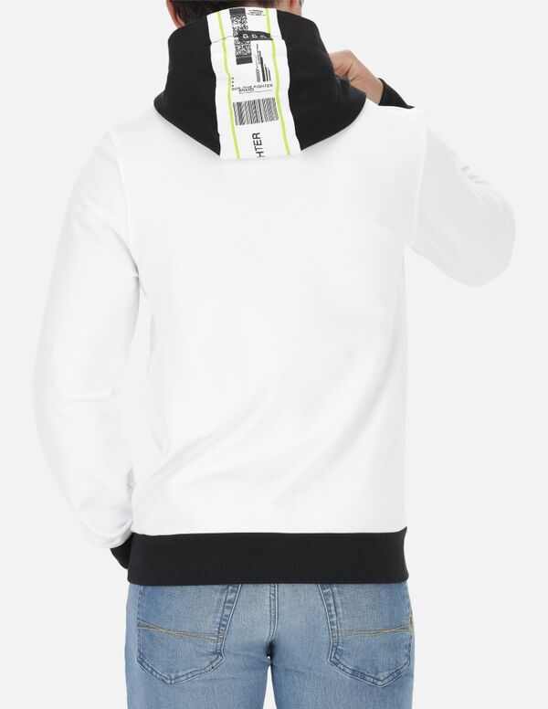 BXM0400190ASWH-M-Hoodie Trucker Double Layer