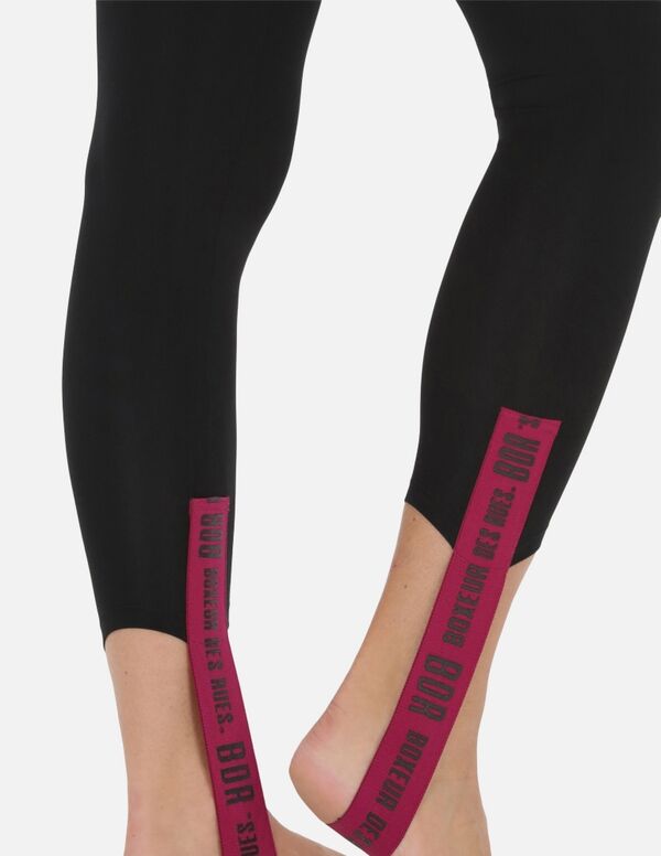 BXW1000292ASBK-L-Leggings With Elastic Stirrup