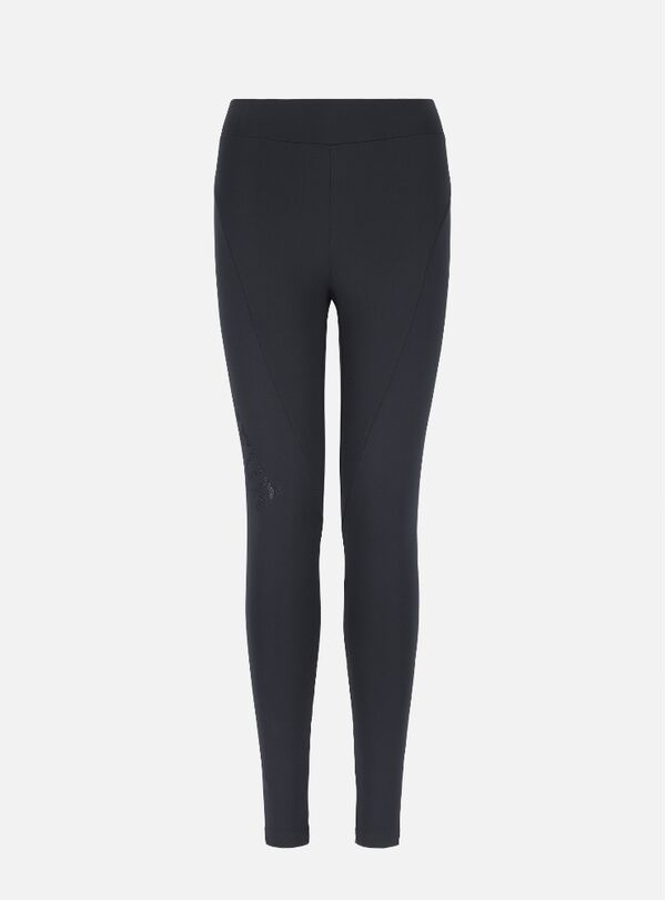 BXW1001778ASANBK-L-Basic Leggings With Side Logo