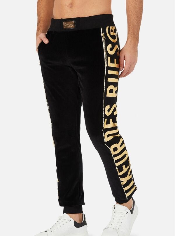 BXM1000301ASBK-M-Sweatpants With Velvet