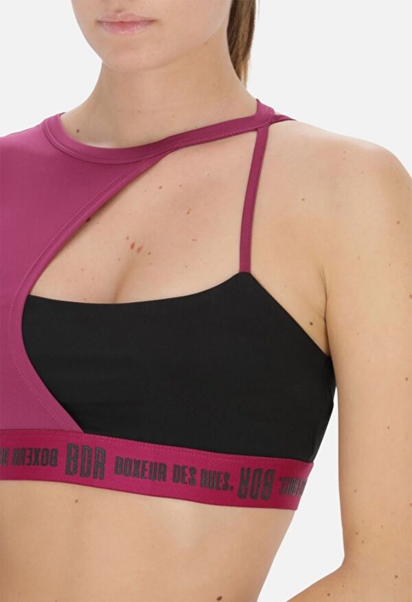 BXW3203242ASBK-L-Double Layers Sport Bra