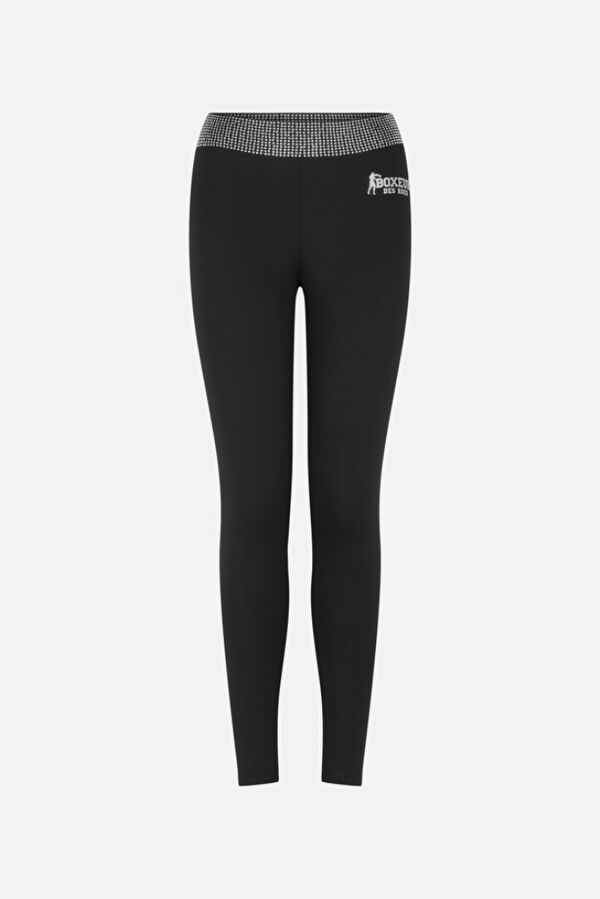 BXW1000305ASBK-XL-Leggings With Crystals