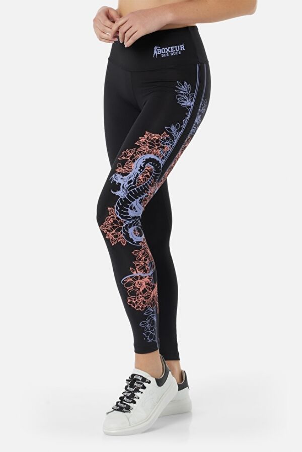 BXW1000330AT-BK-M-Printed Leggings