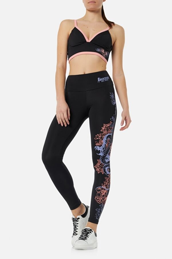 BXW1000330AT-BK-M-Printed Leggings