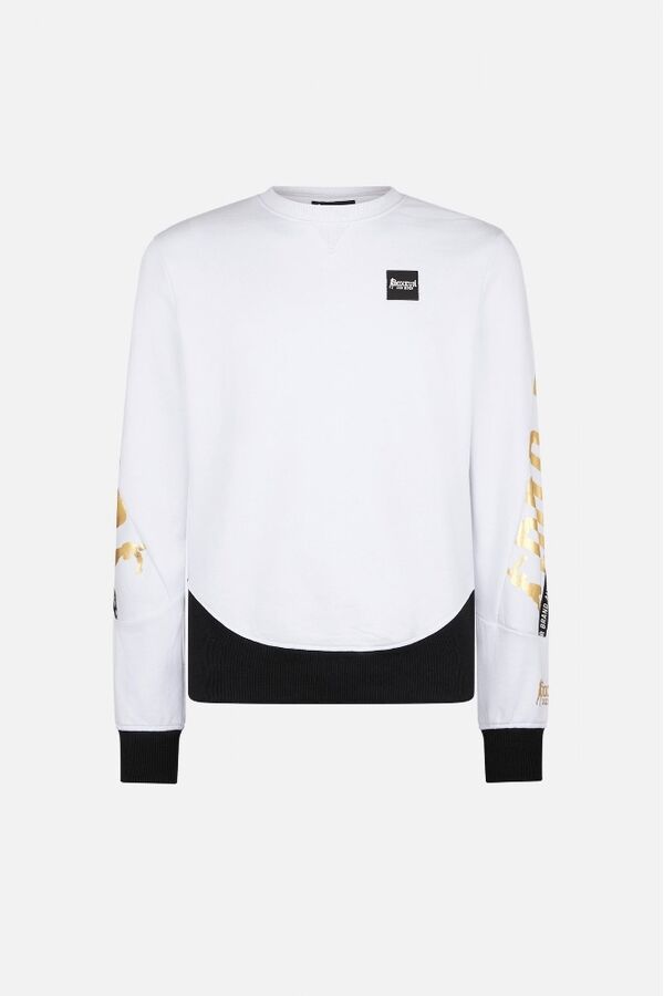 BXM0400224AT-WH-M-Sweatshirt With Letter Print