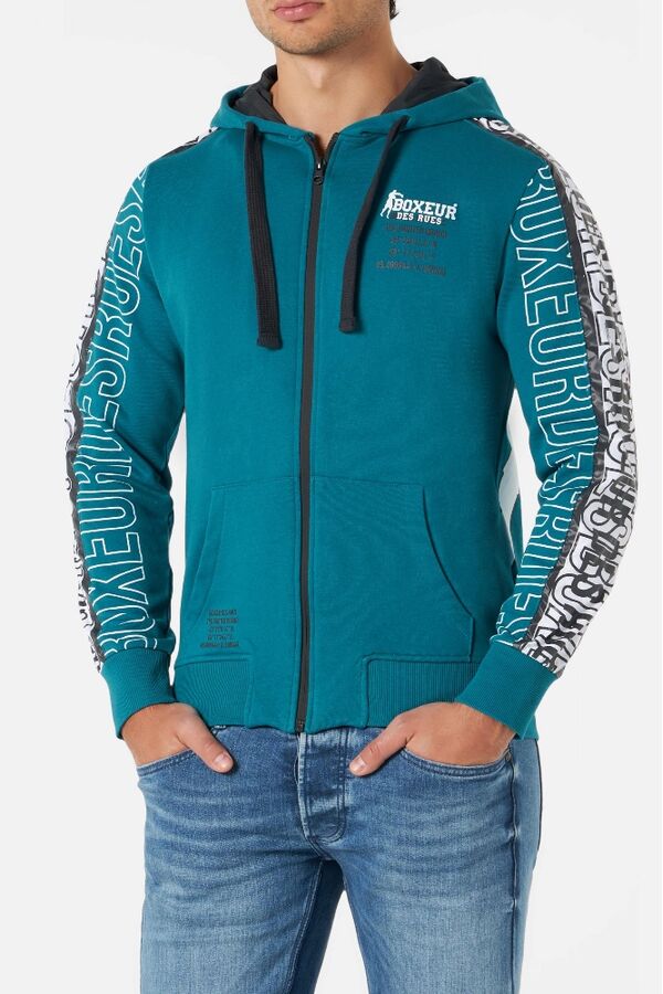 BXM0400226AT-OC-L-Hooded Full Zip With Prints