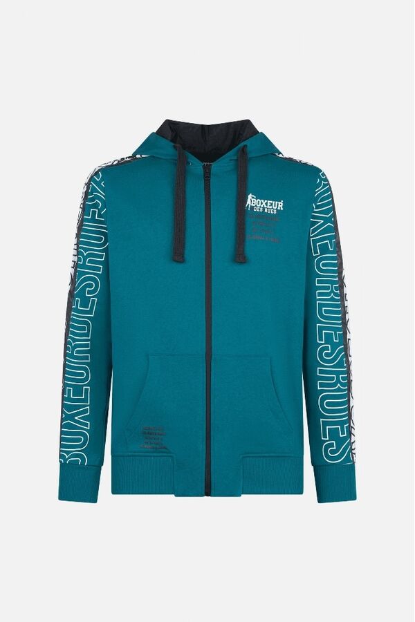 BXM0400226AT-OC-S-Hooded Full Zip With Prints