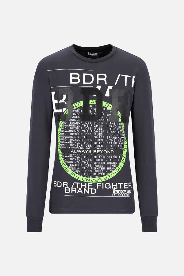 BXM2000261AS-AN-S-L/S T-Shirt With Prints