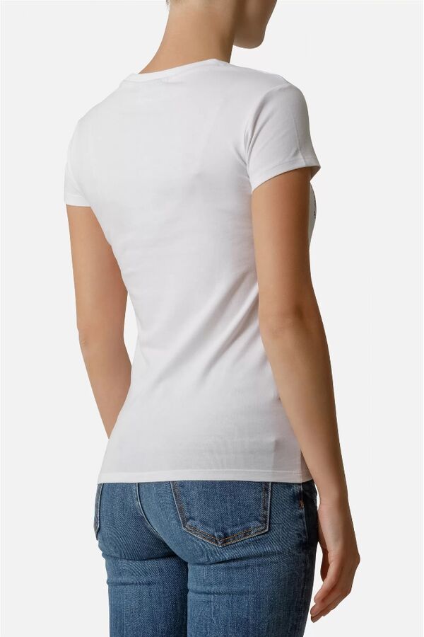 BTW0200341CCWHL-Front Logo Round Neck T-Shirt