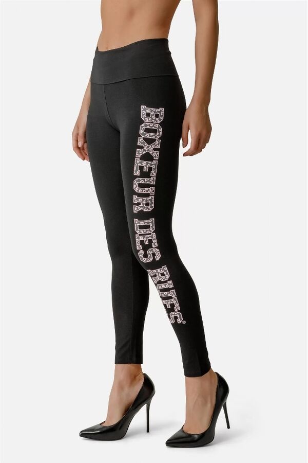 BTW1000258CCBKS-Folded High-Waisted Leggings