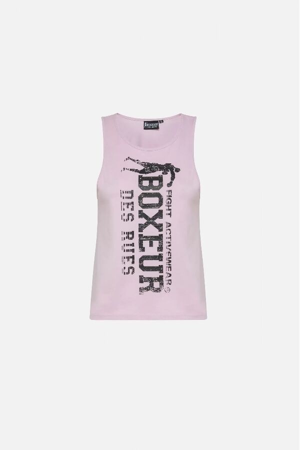 BTW3303229CCPINKXL-Basic Tank Top With Front Logo