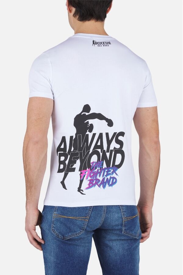 BXM0202499ARWHS-Round Neck&nbsp; Printed T-Shirt