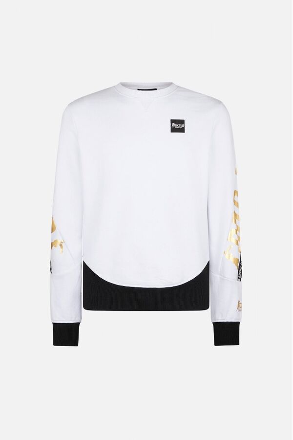 BXM0400224AT-WH-L-Sweatshirt With Letter Print