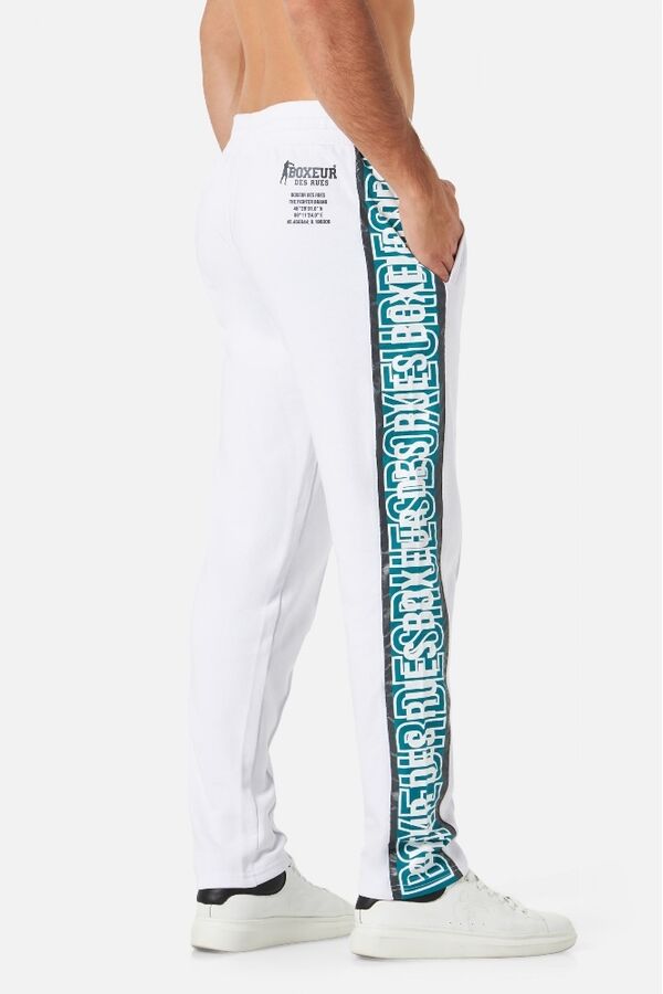 BXM1000327AT-WH-M-Long Sweatpants W/ Inserts