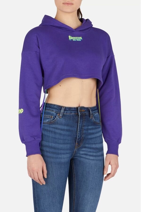 BXW0400185ARPUXL-Cropped Hoodie Sweatshirt